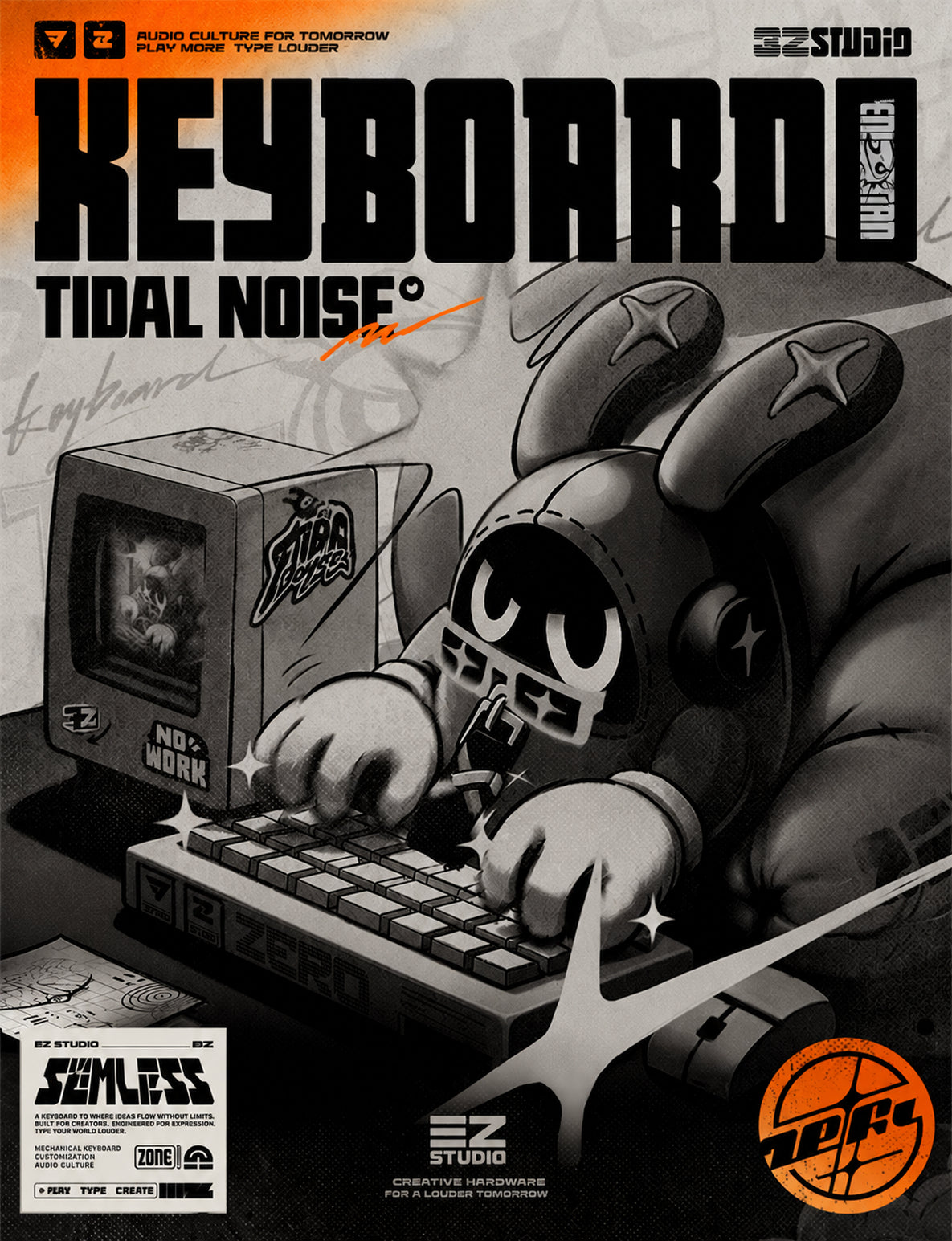 Zenless Zone Zero 3Z Studio "Tidal Noise" Custom Tri-Mode Mechanical Keyboard & Custom Accessory