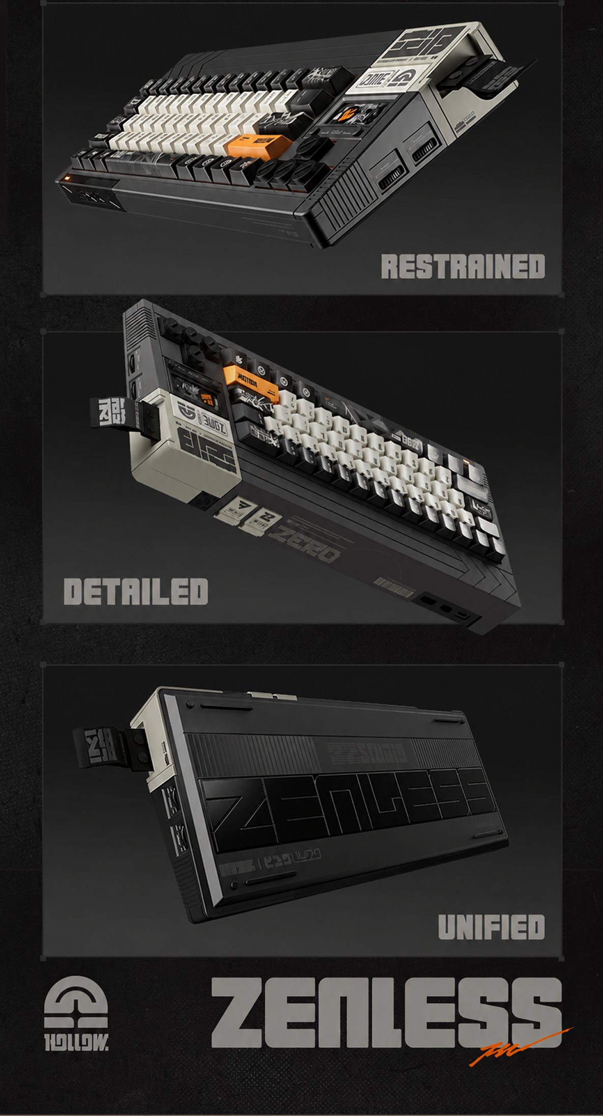 Zenless Zone Zero 3Z Studio "Tidal Noise" Custom Tri-Mode Mechanical Keyboard & Custom Accessory