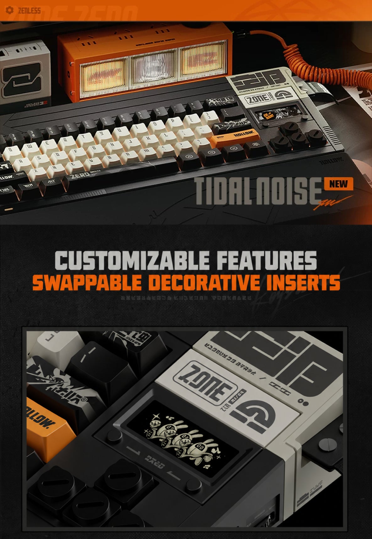Zenless Zone Zero 3Z Studio "Tidal Noise" Custom Tri-Mode Mechanical Keyboard & Custom Accessory