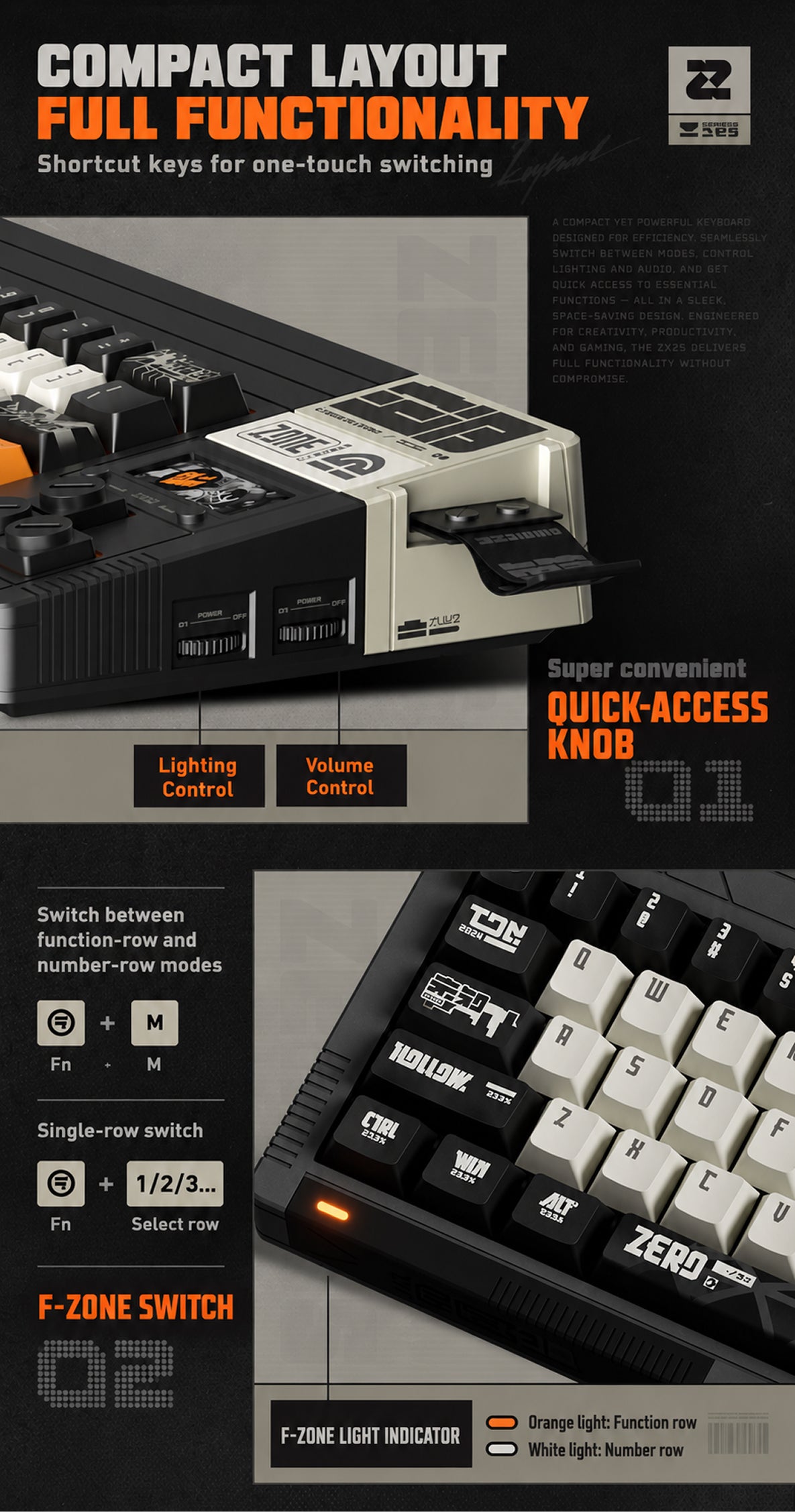 Zenless Zone Zero 3Z Studio "Tidal Noise" Custom Tri-Mode Mechanical Keyboard & Custom Accessory