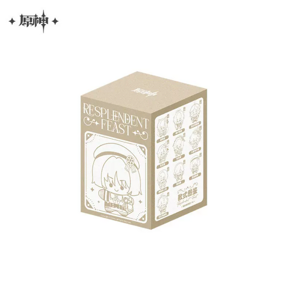 Genshin Impact Genshin Impact Dazzling Night Banquet Series Chibi Plush Keychain Blind Box – Single Draw