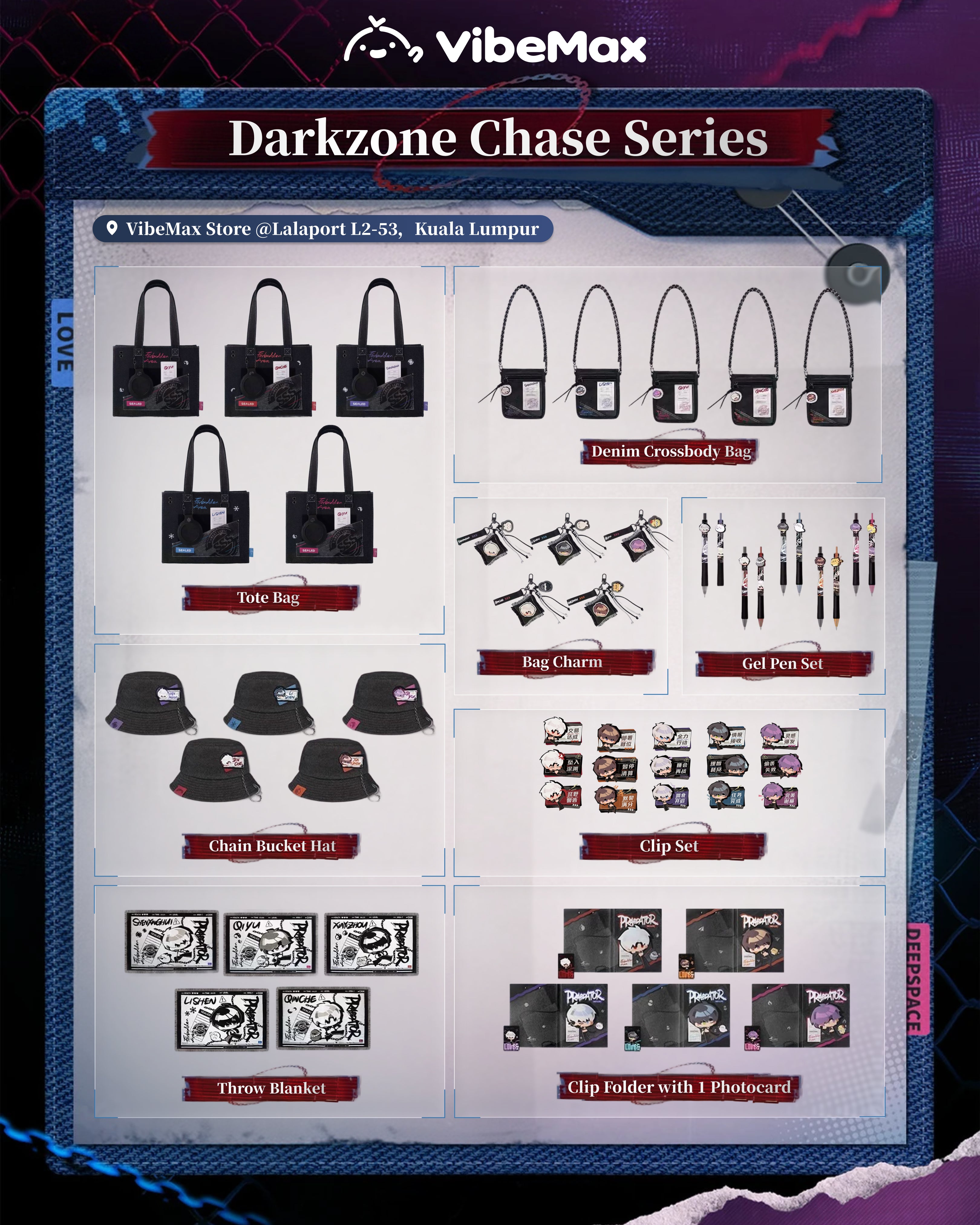 リラックスグッズ Love and Deepspace-Darkzone Chase Series Limited Drops | VibeMax