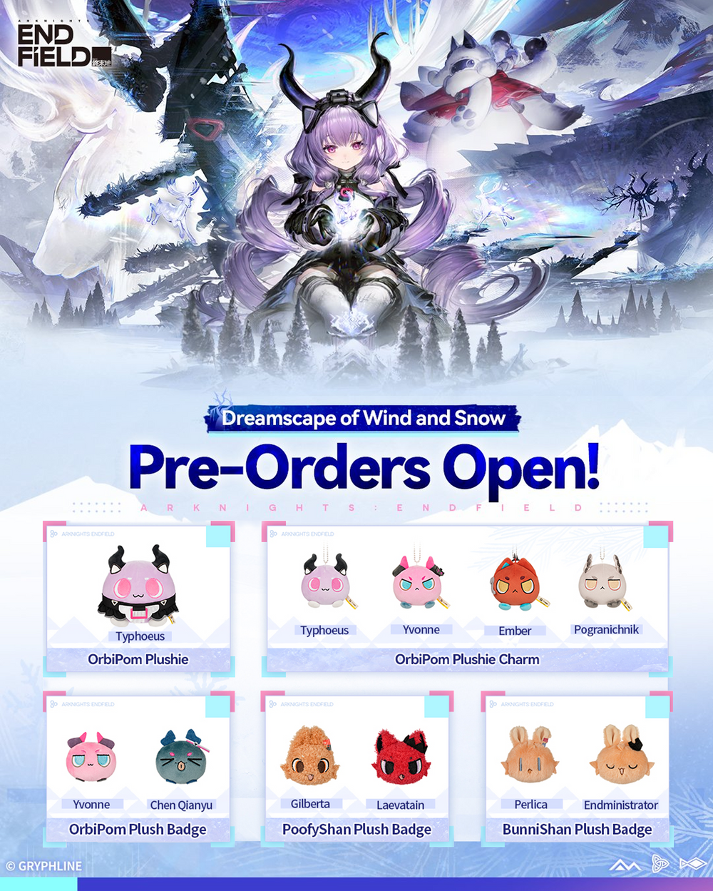 Arknights: Endfield 1.5 Dreamscape of Wind and Snow Series Collectibles‑Official PreOrder