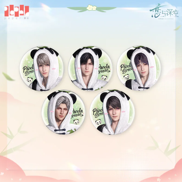Bamboo Whisper Series Tin Badge