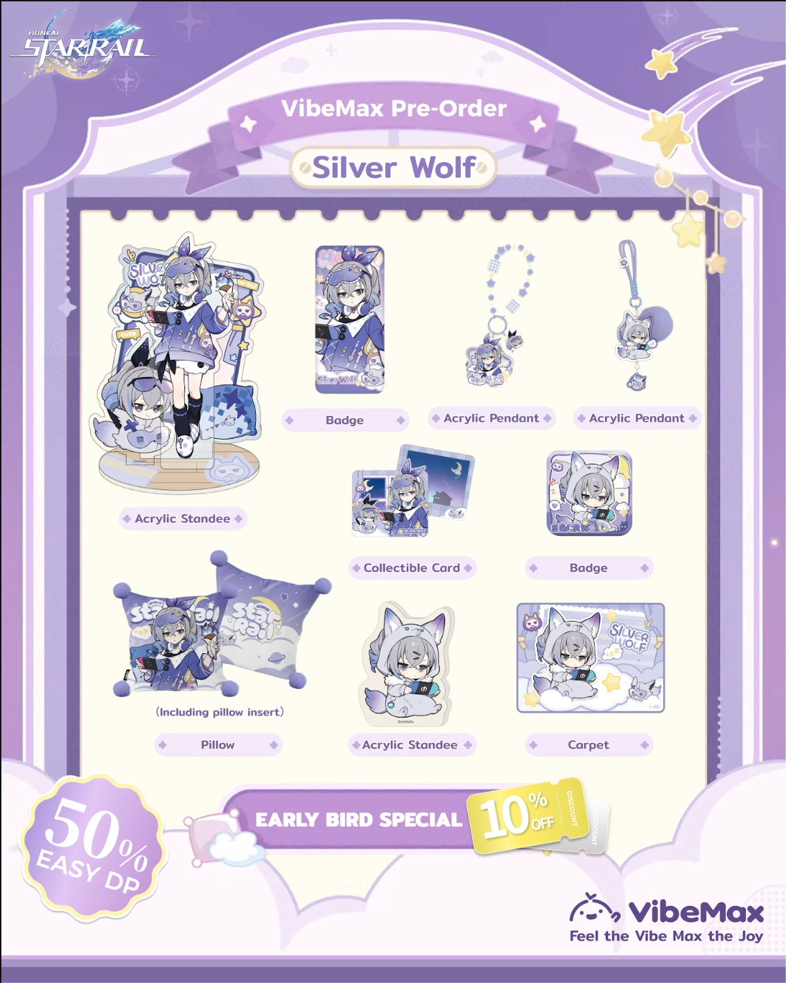 The brand-new "Girls' Dormitory Series" merch for Honkai: Star Rail 