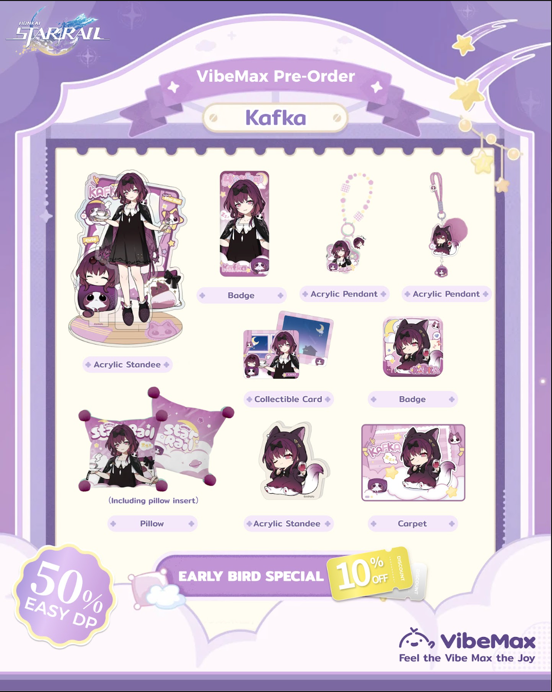 The brand-new "Girls' Dormitory Series" merch for Honkai: Star Rail 