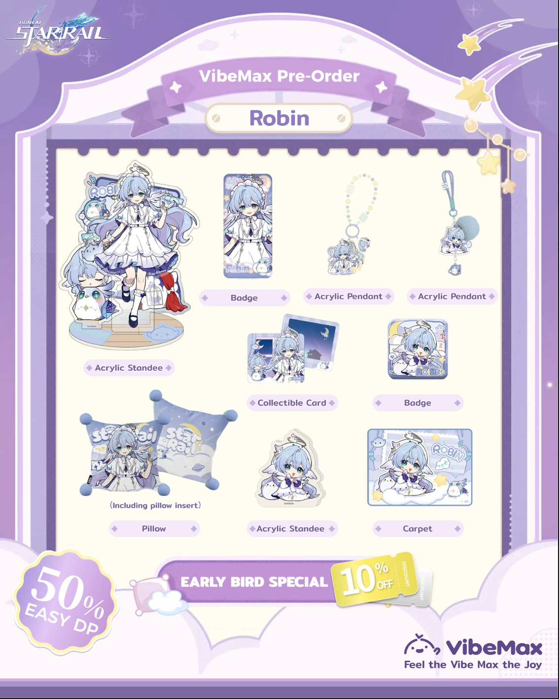 The brand-new "Girls' Dormitory Series" merch for Honkai: Star Rail 