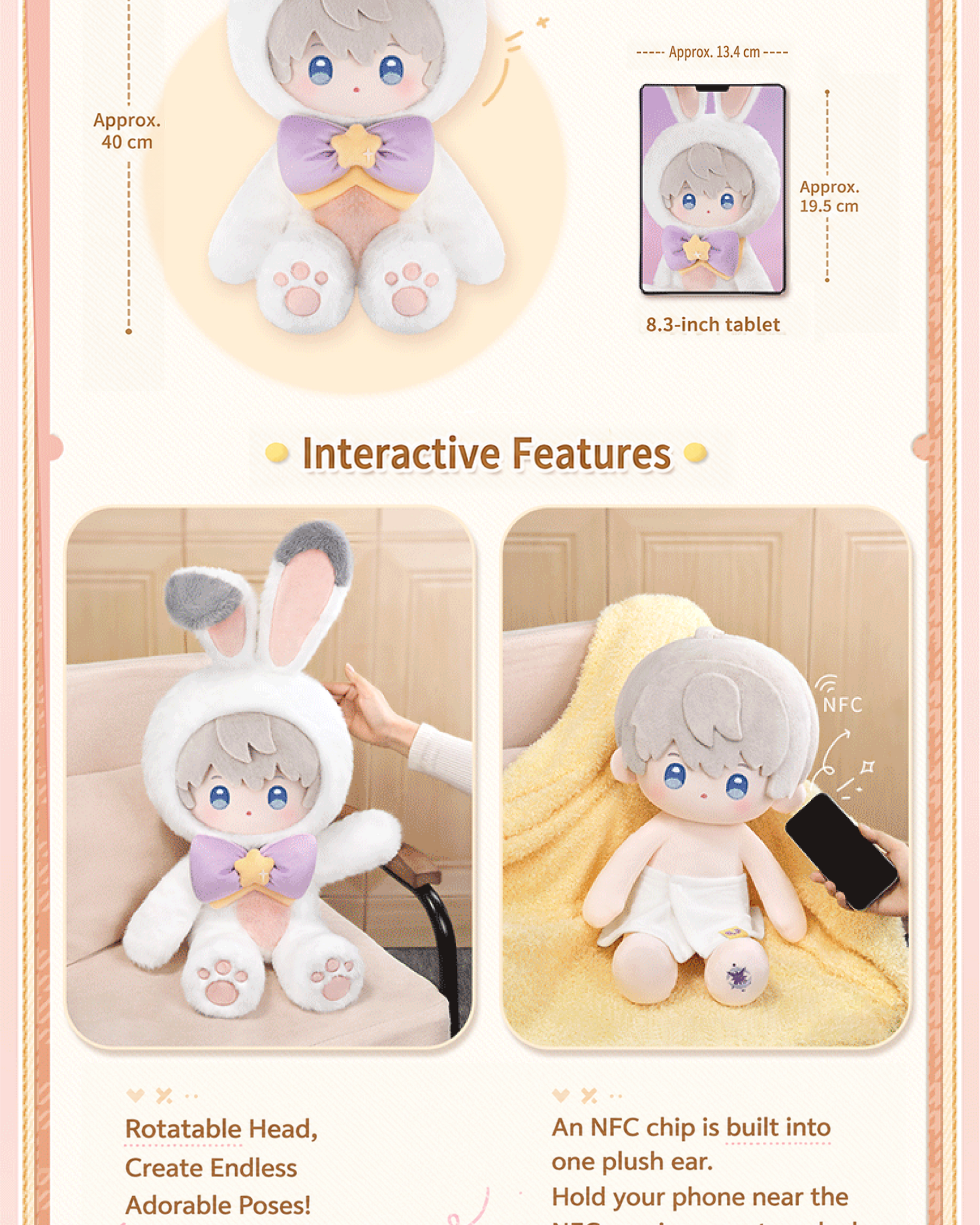 Fluffy Party Series 40cm Plushie Doll