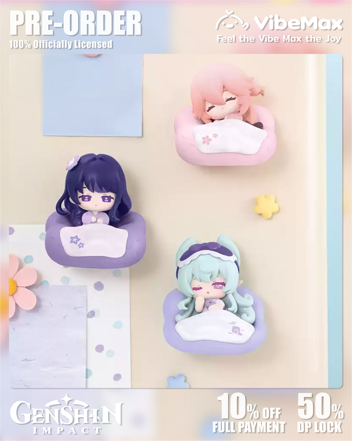 Genshin Impact Cloud Pillow Reverie Series Collectibles - Official PreOrder