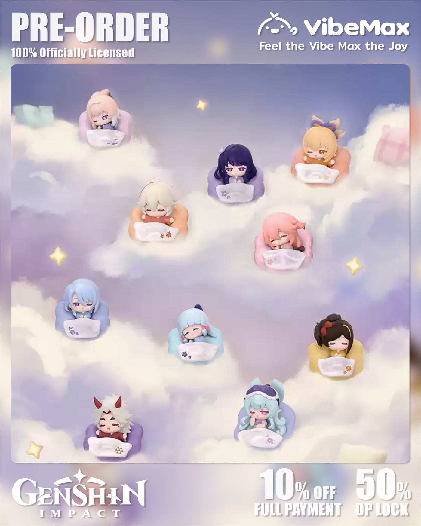 Genshin Impact Cloud Pillow Reverie Series Collectibles - Official PreOrder