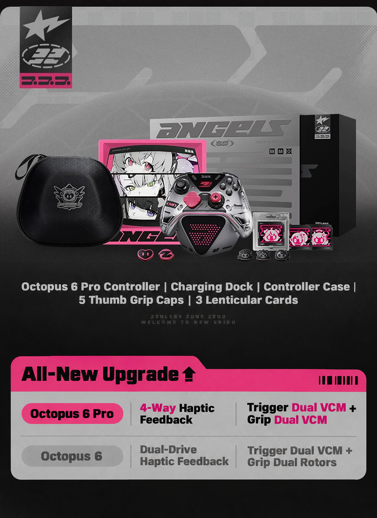 Angels of Delusion: Chain Attack Moment Flydigi Octopus 6 Pro Haptic Feedback Elite Controller Gift Set