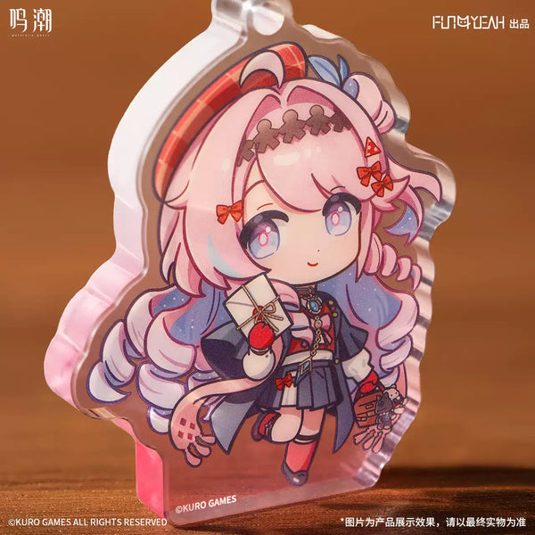 Wuthering Waves Sound‑Tide Letter Series Chibi Stand & Badge Set