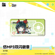 Arknights: Endfield MP3-Style Double Flash Badge – Zhuang Fangyi