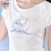 Genshin Impact Columbina Impression Series Slim‑Fit Short‑Sleeve T‑Shirt