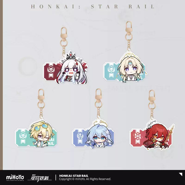 Honkai: Star Rail PomPom's Exhibition Hall Series Emoji Acrylic Keychain