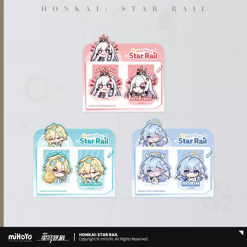 Honkai: Star Rail PomPom's Exhibition Hall Series Soft Magnetic Bookmark Set