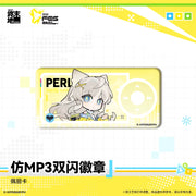 Arknights: Endfield MP3-Style Double Flash Badge – Perlica