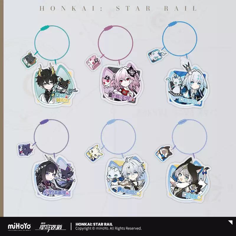 Honkai: Star Rail Little One and Cat Series Acrylic Keychain
