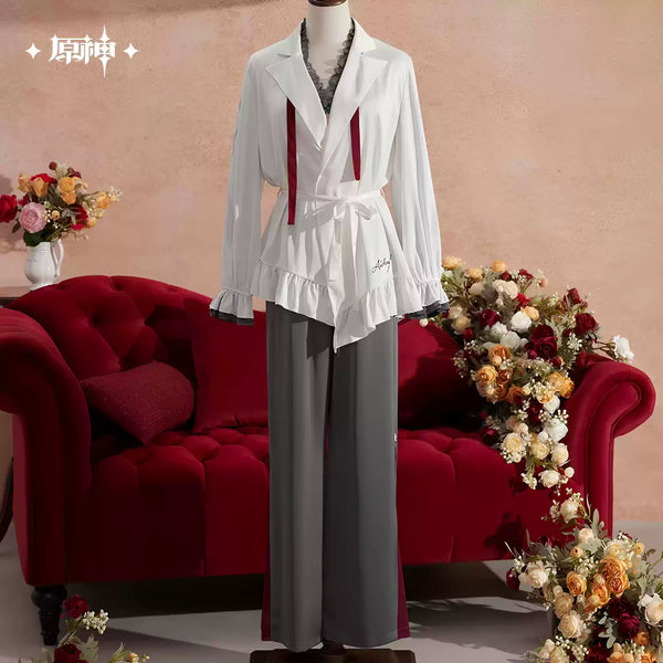 Genshin Impact Arlecchino Evening Tea Talks Pajama Set (Including Hair Scrunchie)