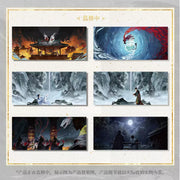 Where Winds Meet Exquisite Moon‑Over‑Chang’an Postcard Set 12Pcs Collectible Game Art Postcards