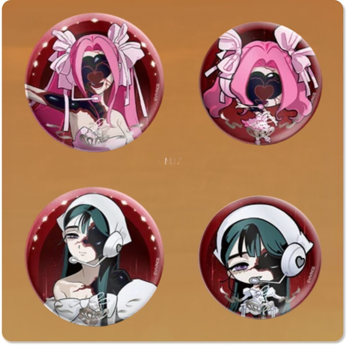 `Zombie Stage : Fading Youth Series Badge Set`