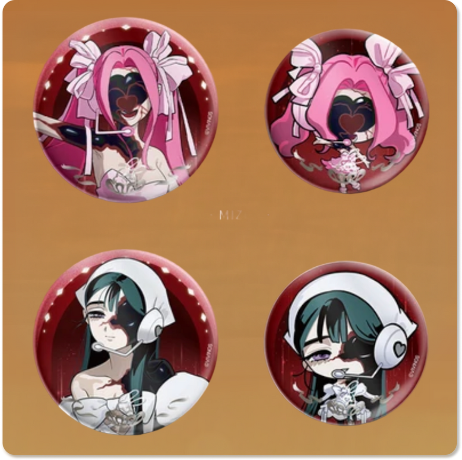 `Zombie Stage : Fading Youth Series Badge Set`
