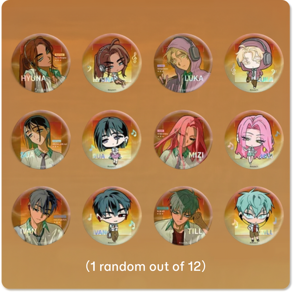Alien Stage Zombie Stage : Fading Youth Series Character Badge Full Box (12 Styles Total)
