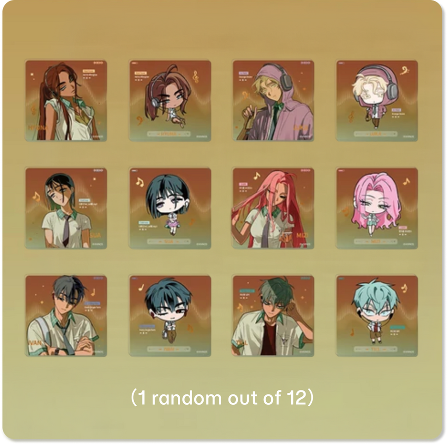 Zombie Stage : Fading Youth Series Acrylic Coaster Full Box (12 Styles Total)