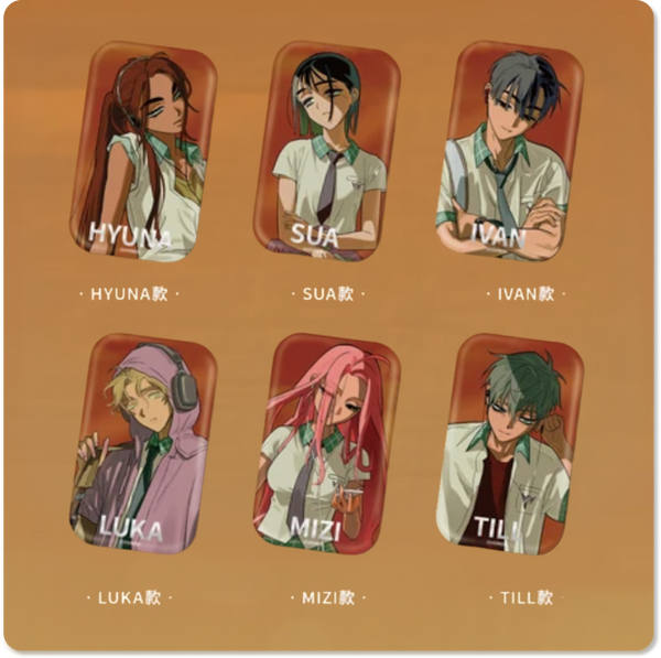Alien Stage Zombie Stage : Fading Youth Series Square Tinplate Badge