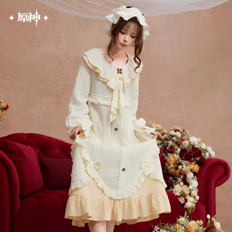 Genshin Impact Sandrone Evening Tea Talks Nightgown Set (Including Night Cap)