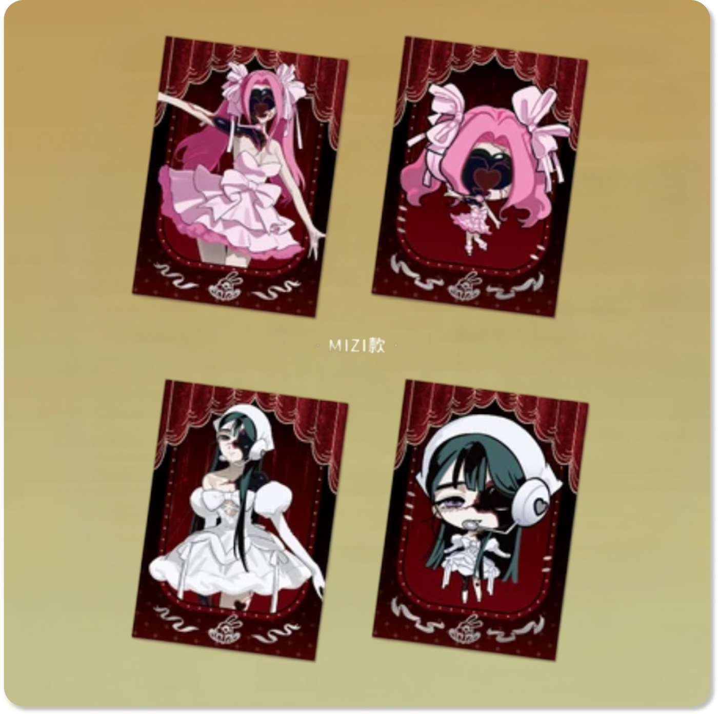 Alien Stage Zombie Stage : Fading Youth Series Polaroid‑Style Collectible Card Set