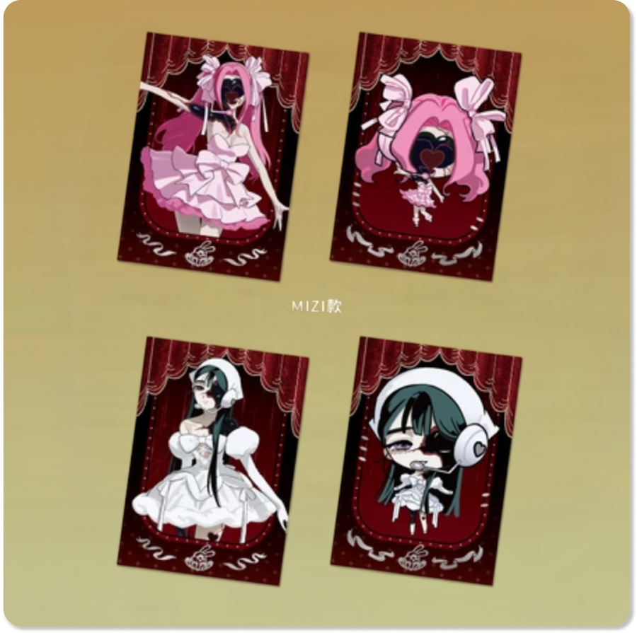 Zombie Stage : Fading Youth Series Polaroid‑Style Collectible Card Set