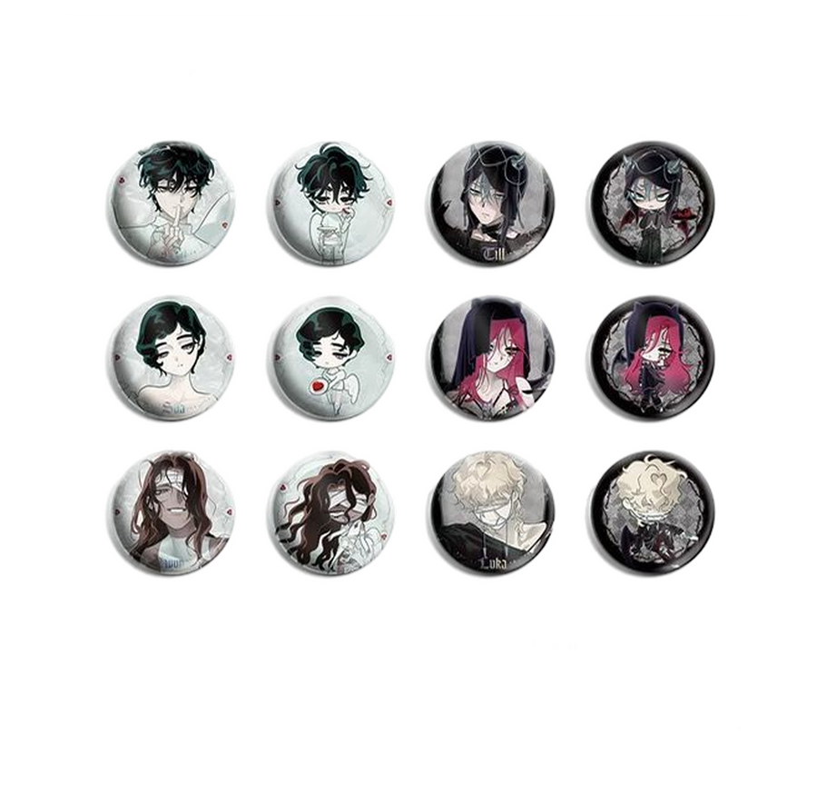 'AaD' Series Character Badge (12pcs/box)