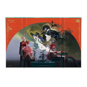Folding‑Screen Shikishi Board - Liang Chen Gong Sui