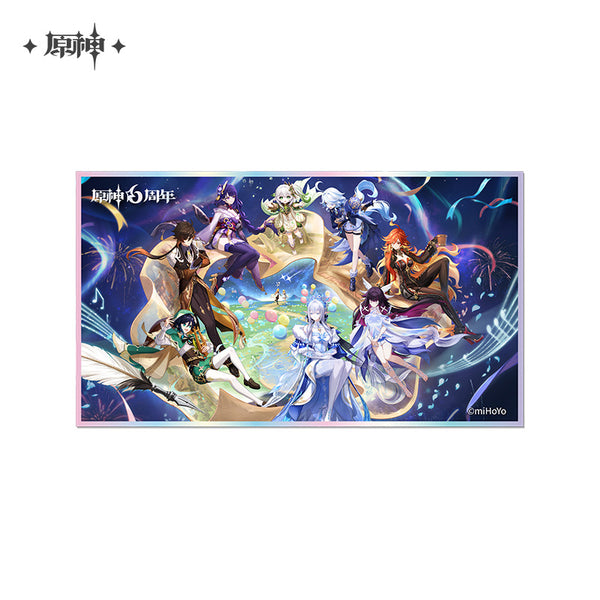 Genshin Impact Anniversary Celebration Series Acrylic Bordered - 6th Anniversary