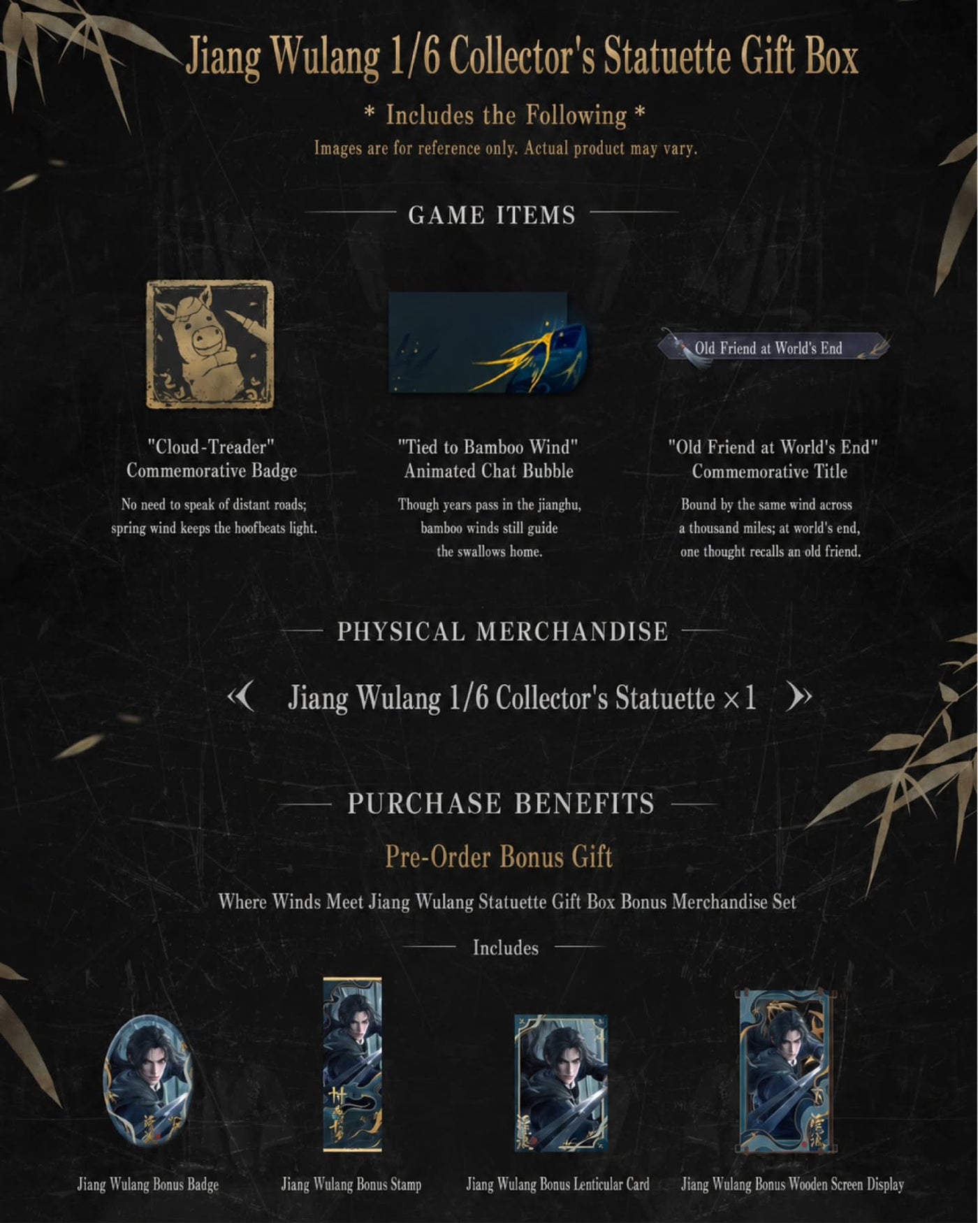 Where Winds Meet Jiang Wulang Statue - Premium Collectible