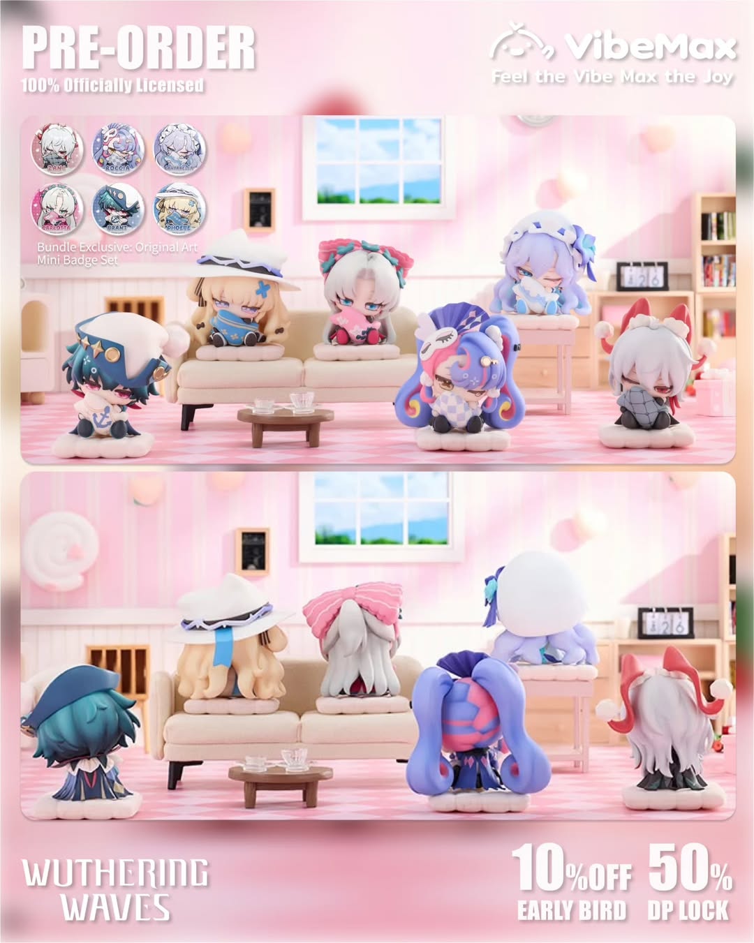 Wuthering Waves: Sleepy Series Chibi Figures 