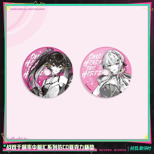 Punishing: Gray Raven Punishing: Gray Raven One Heart, One Hertz Series CD-StylAcrylic Coaster