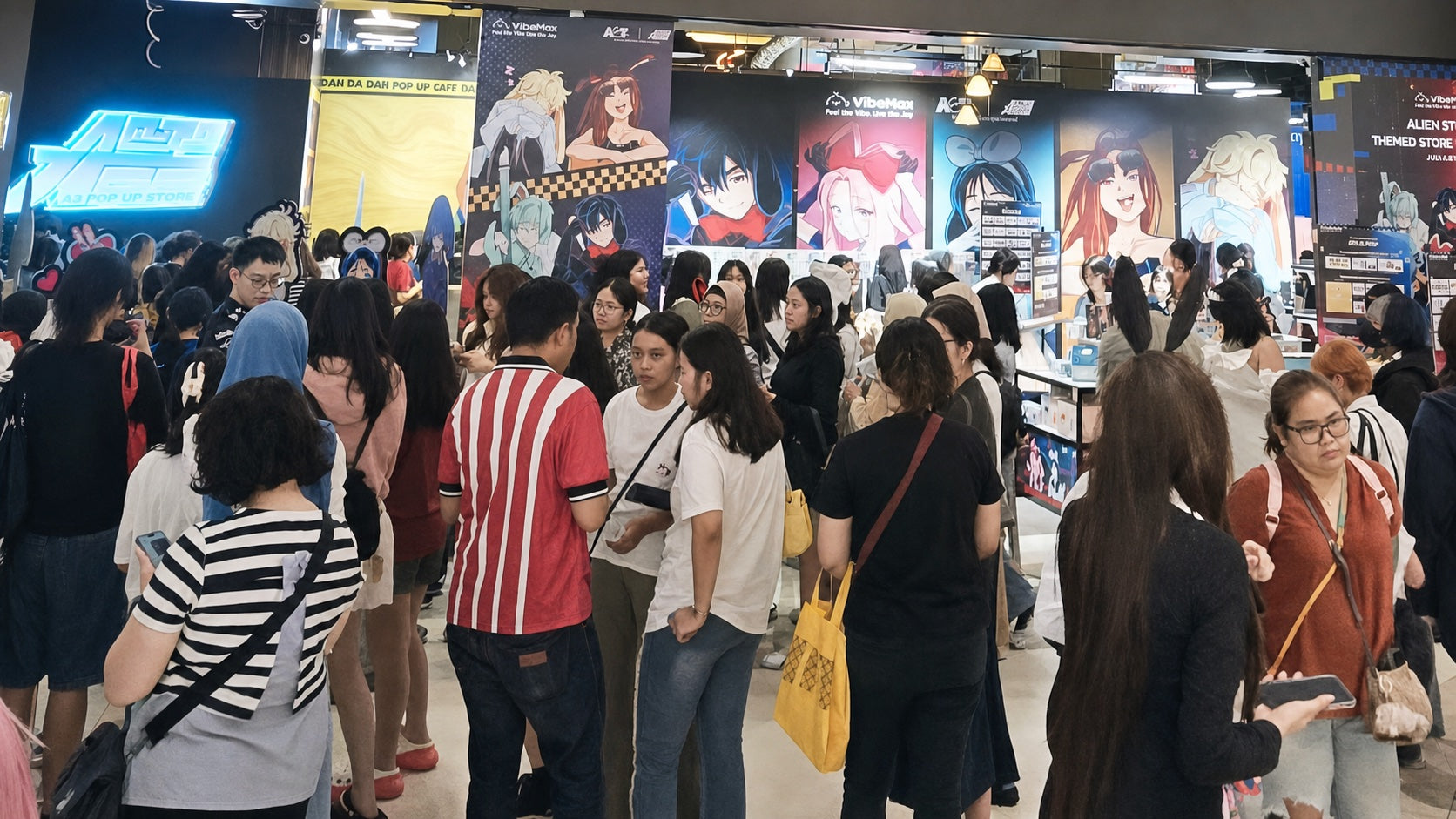 VibeMax Indonesia A3 themed pop-up event